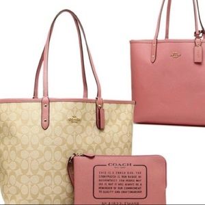 Reversible Coach Tote